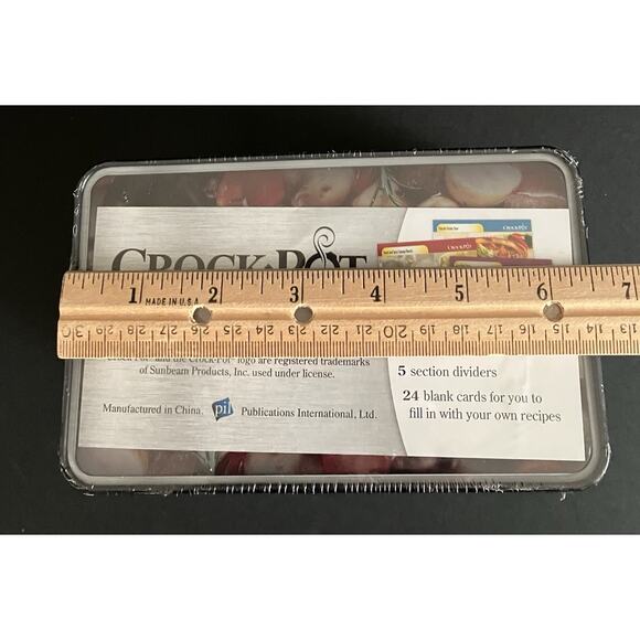 Crock Pot Slow Cooker Recipe Collection Tin 76 Cards 5 Dividers New Sealed - Picture 5 of 6